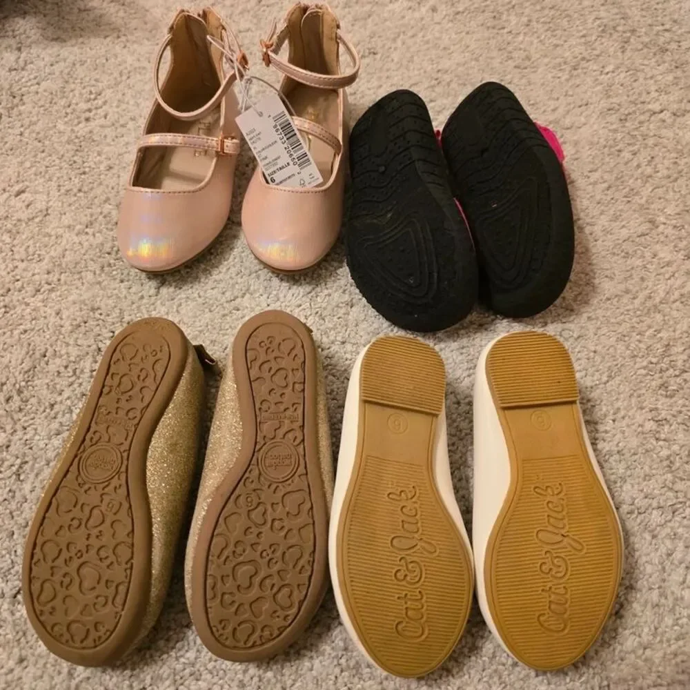 Toddler girl shoes size 6. Bundle of 4 shoes